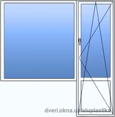 Балконый блок (двери с окном)